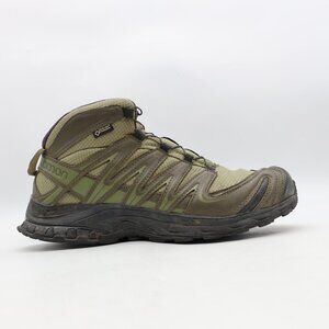 Salomon XA Pro 3D Mid GTX Shoes Mens Size 8.5 Green Black Gore-Tex Hiking 373485